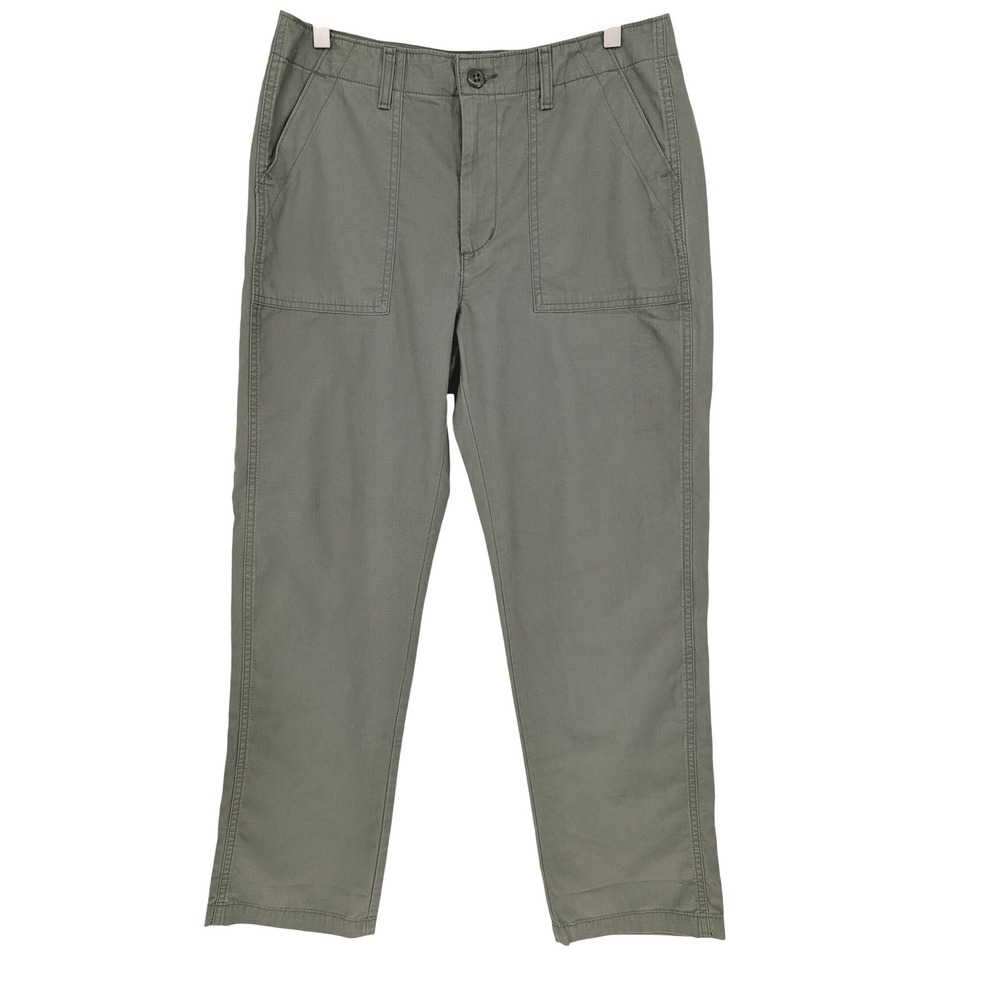 VTG Levis Utility Pants Women 29 Olive Green Straight Leg Patch Pocket Gorpcore